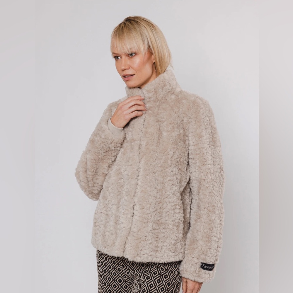 Rino Pelle Faux Fur and Leather Jacket